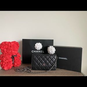 Chanel wallet on a chain